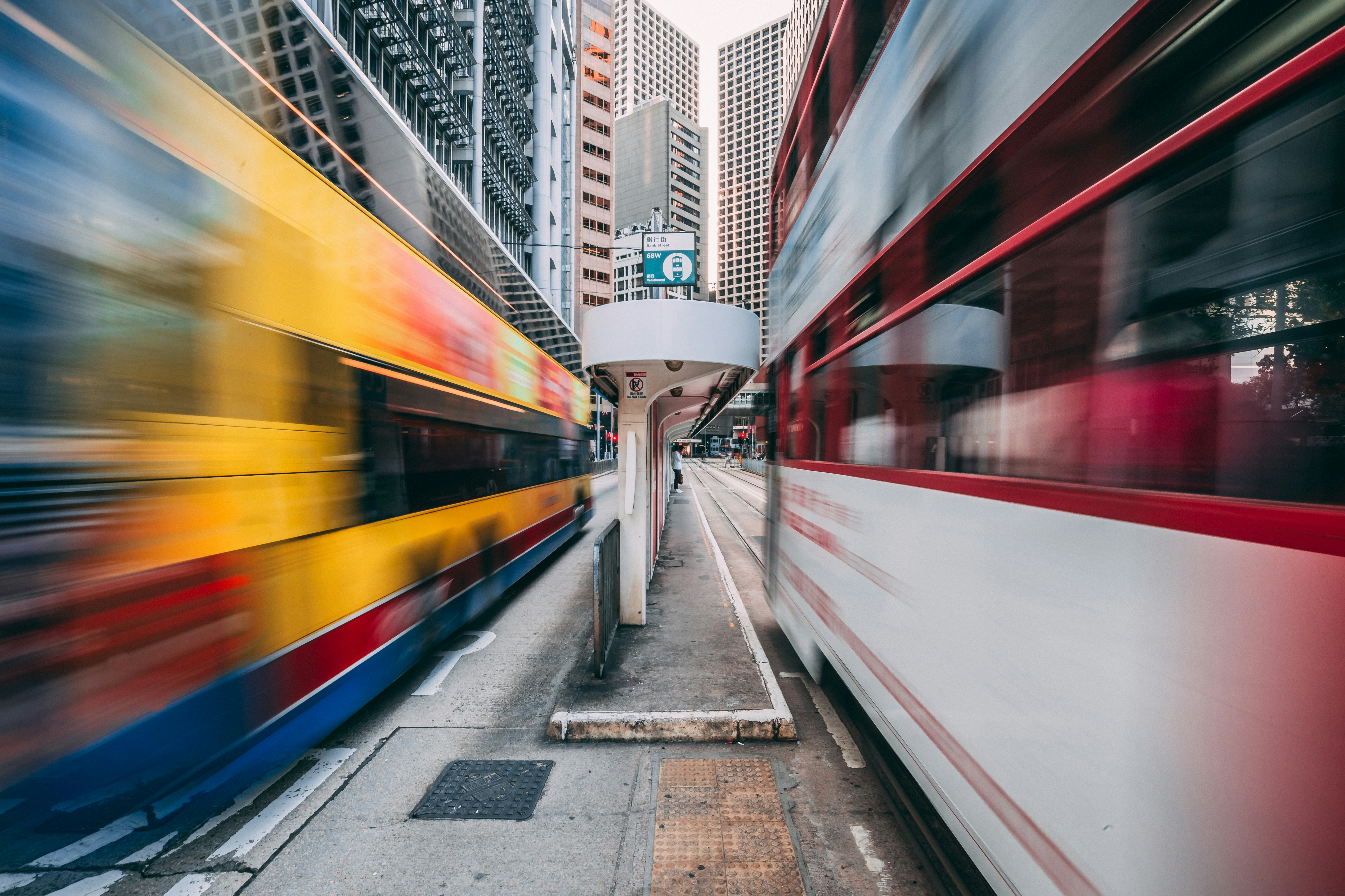 white red and yellow train